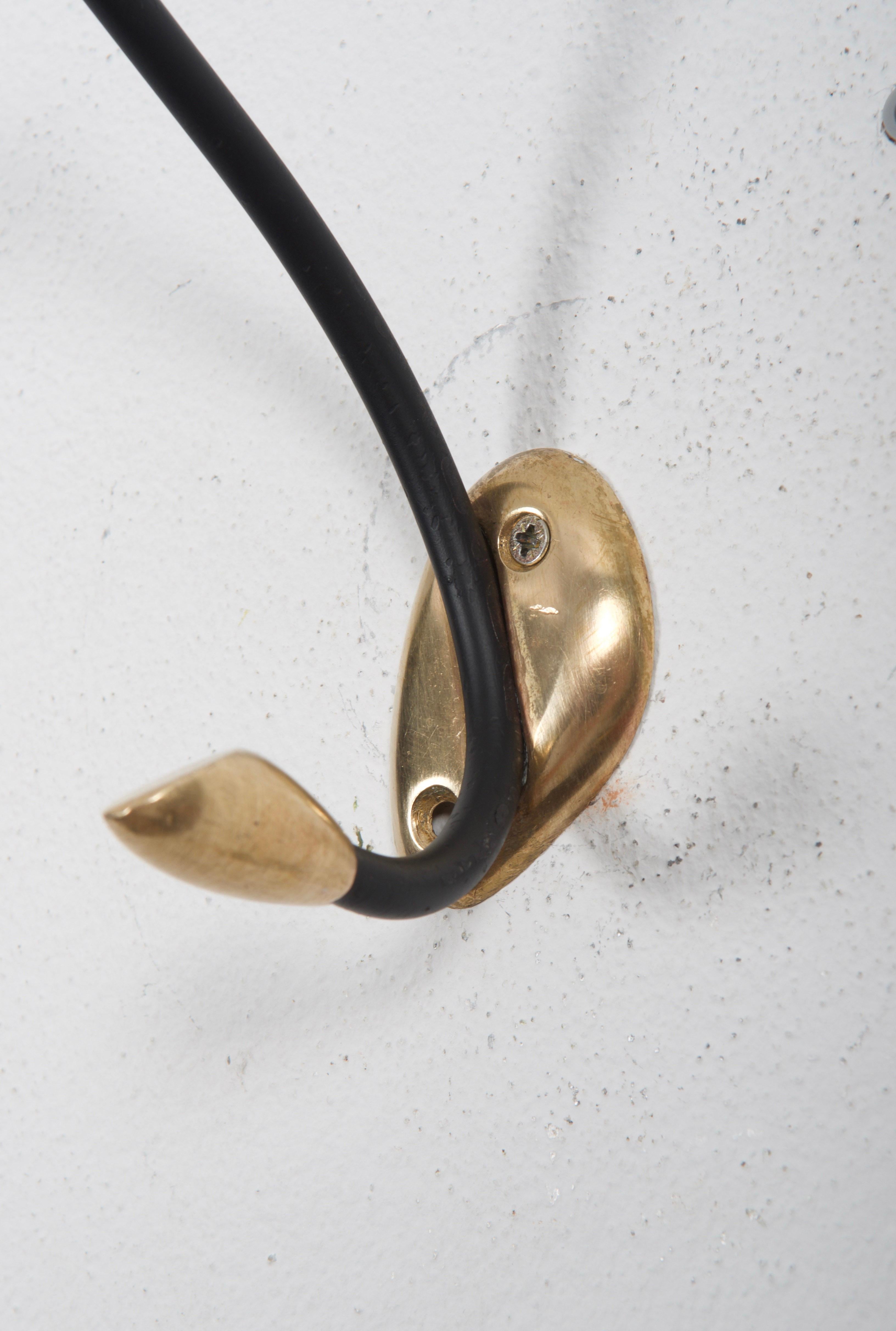 Mid-Century Modern Austrian Midcentury Brass Wall Hook For Sale