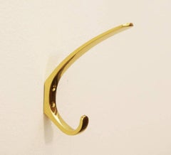 Austrian Midcentury Brass Wall Hooks by Hertha Baller