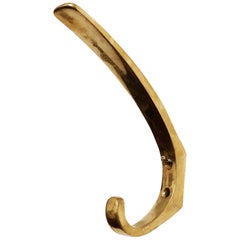 Austrian Midcentury Brass Wall Hooks by Hertha Baller