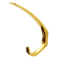 Austrian Midcentury Brass Wall Hooks by Hertha Baller