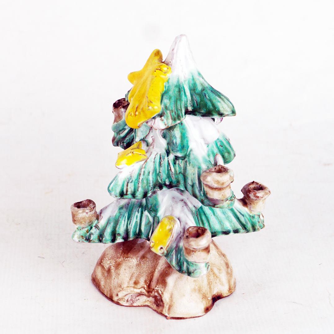Mid-20th Century Austrian Midcentury Ceramic Christmas Tree by Anzengruber Keramik