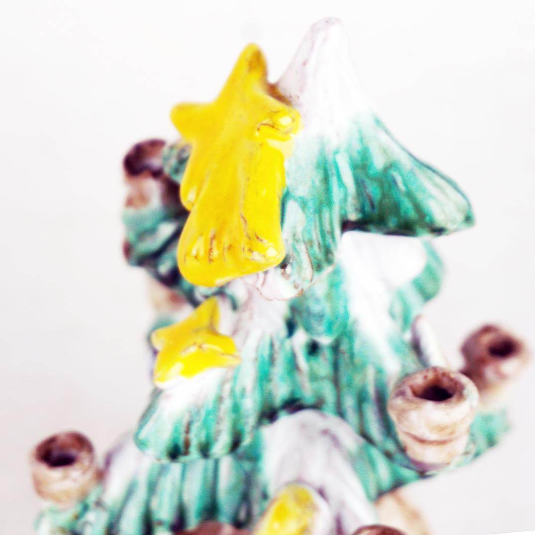 Austrian Midcentury Ceramic Christmas Tree by Anzengruber Keramik 1