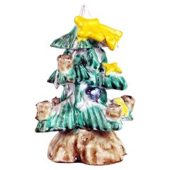 Österreichischer Keramik-Weihnachtsbaum aus der Jahrhundertmitte von Anzengruber Keramik
