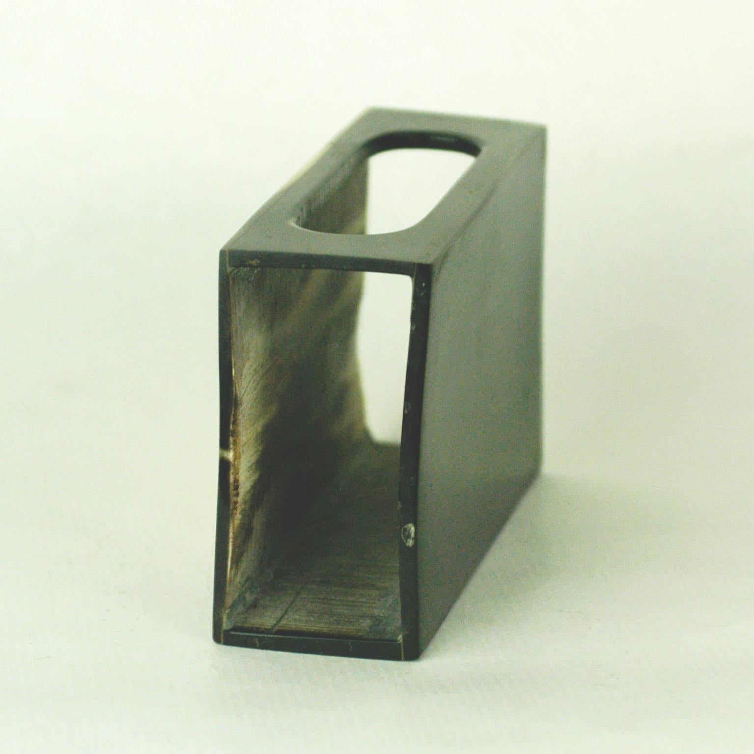 Austrian Midcentury Horn Matchbox Holder by Carl Auböck For Sale 1