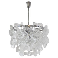 Austrian Midcentury Murano Glass "Catena" Chandelier by Kalmar, 1970s
