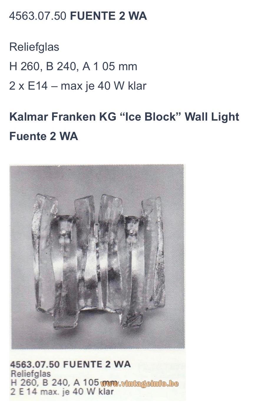 Österreichische Wandleuchter aus Murano-Glas 