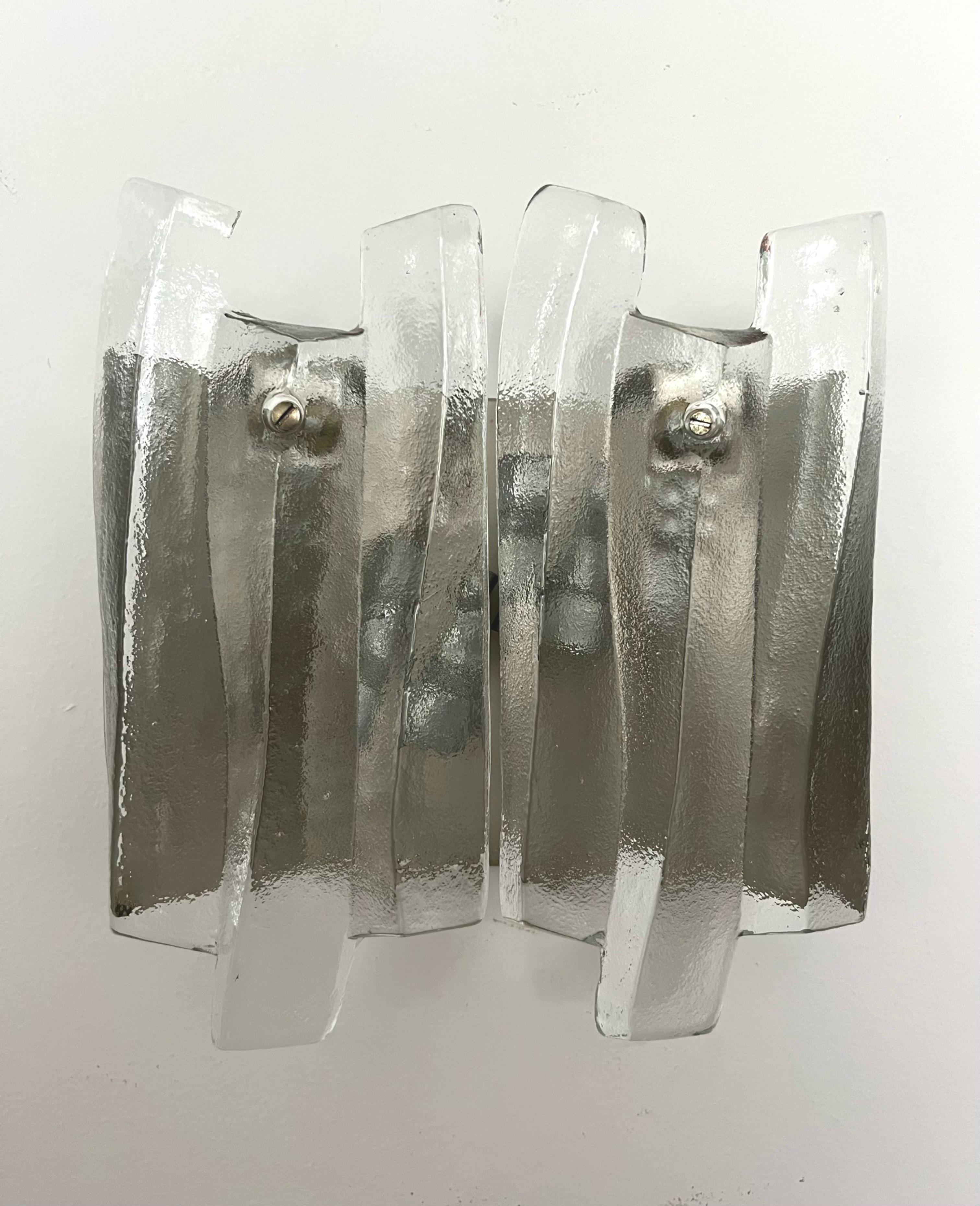 Einzigartige, schöne und coole österreichische Midcentury Wandleuchten von Kalmar, Modell 4566.02 