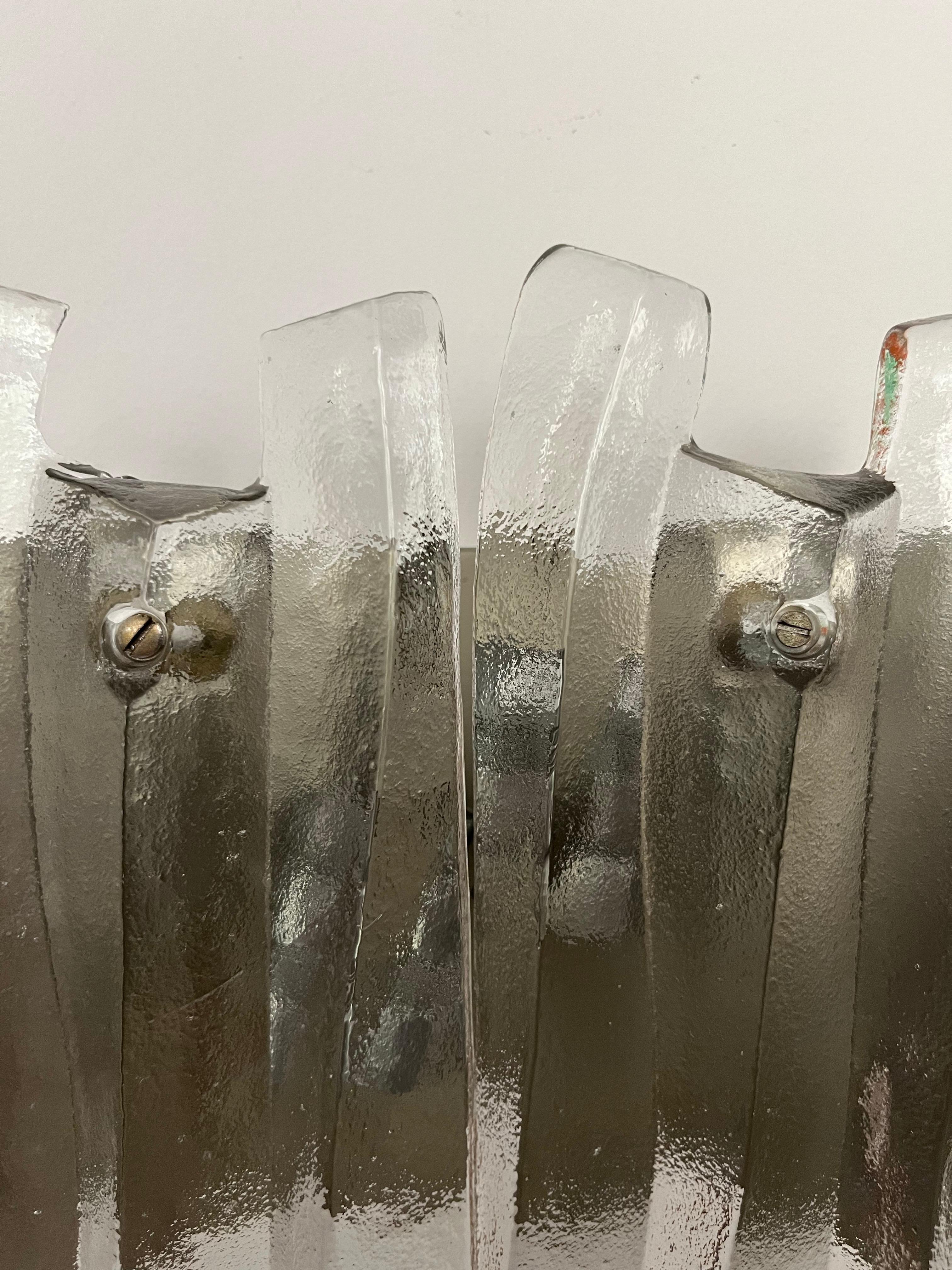 Österreichische Wandleuchter aus Murano-Glas 