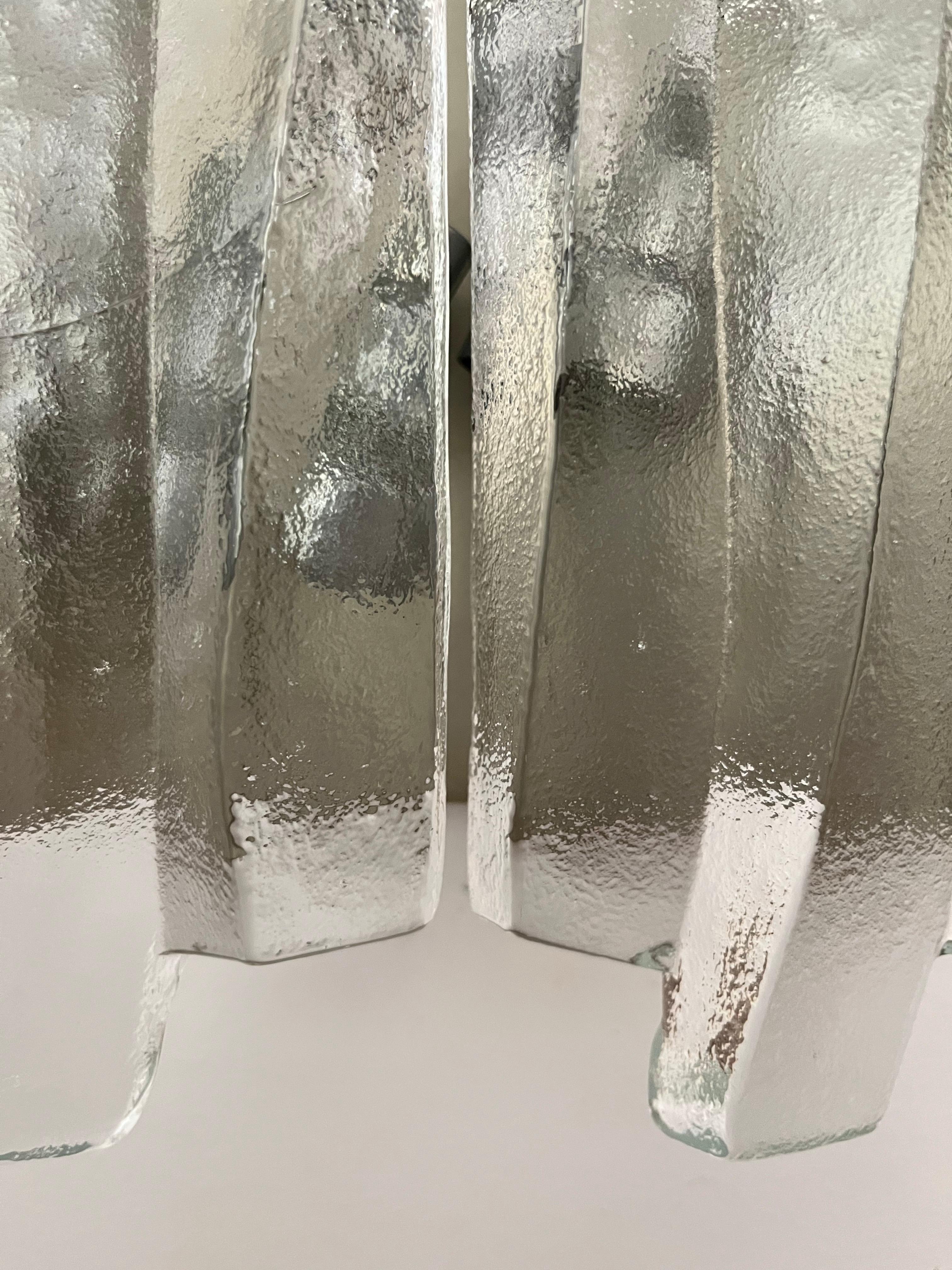 Österreichische Wandleuchter aus Murano-Glas 