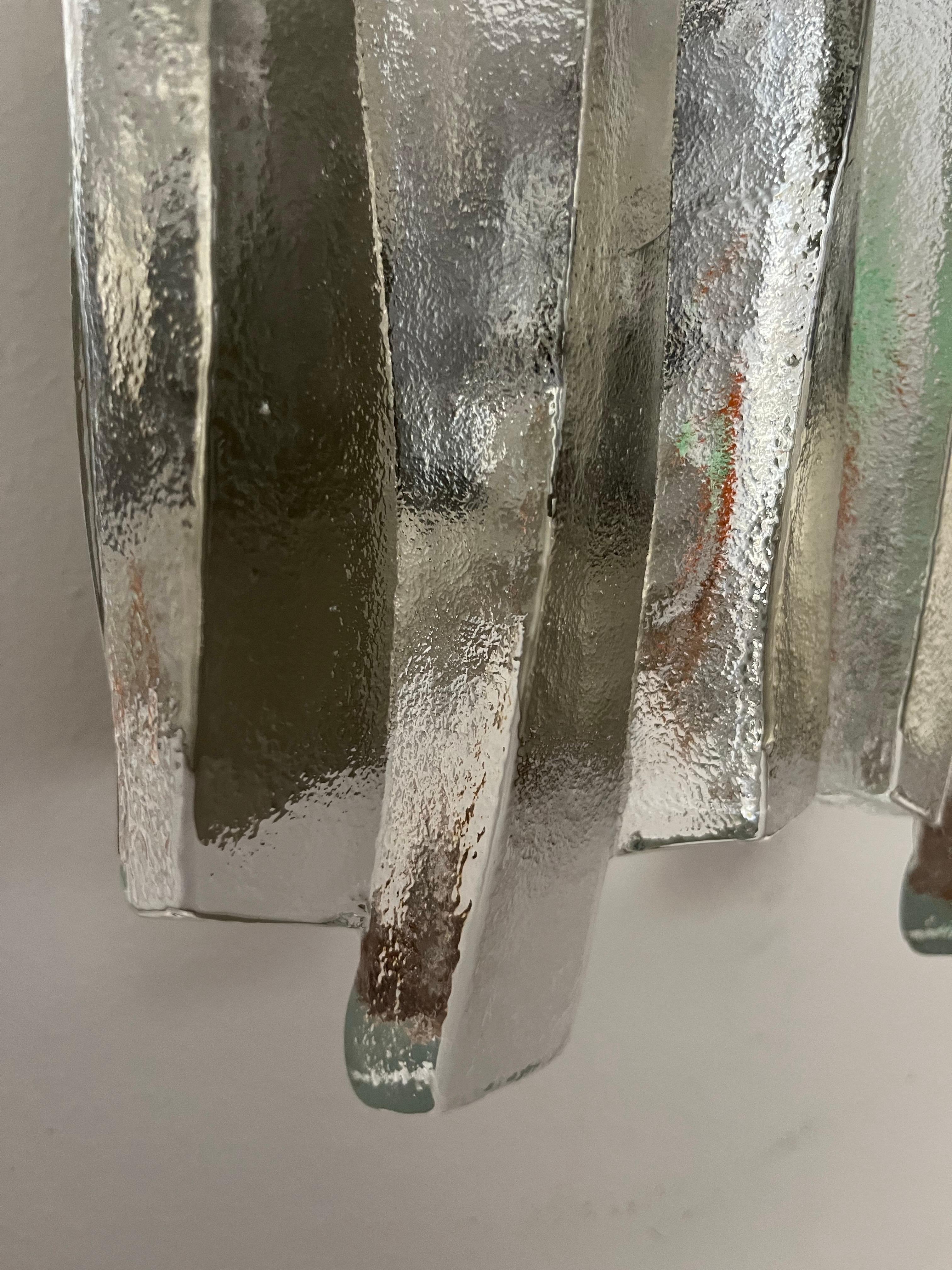 Österreichische Wandleuchter aus Murano-Glas 