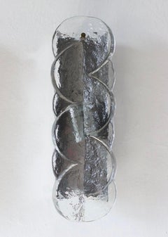 Ensemble autrichien de six appliques murales « Citrus » en verre de Murano, de la marque Kalmar, datant des années 1970