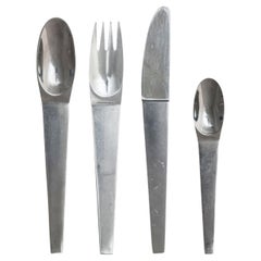 Austrian Midcentury Stainless Steel Cutlery No 2060 by Carl Auböck for Amboss
