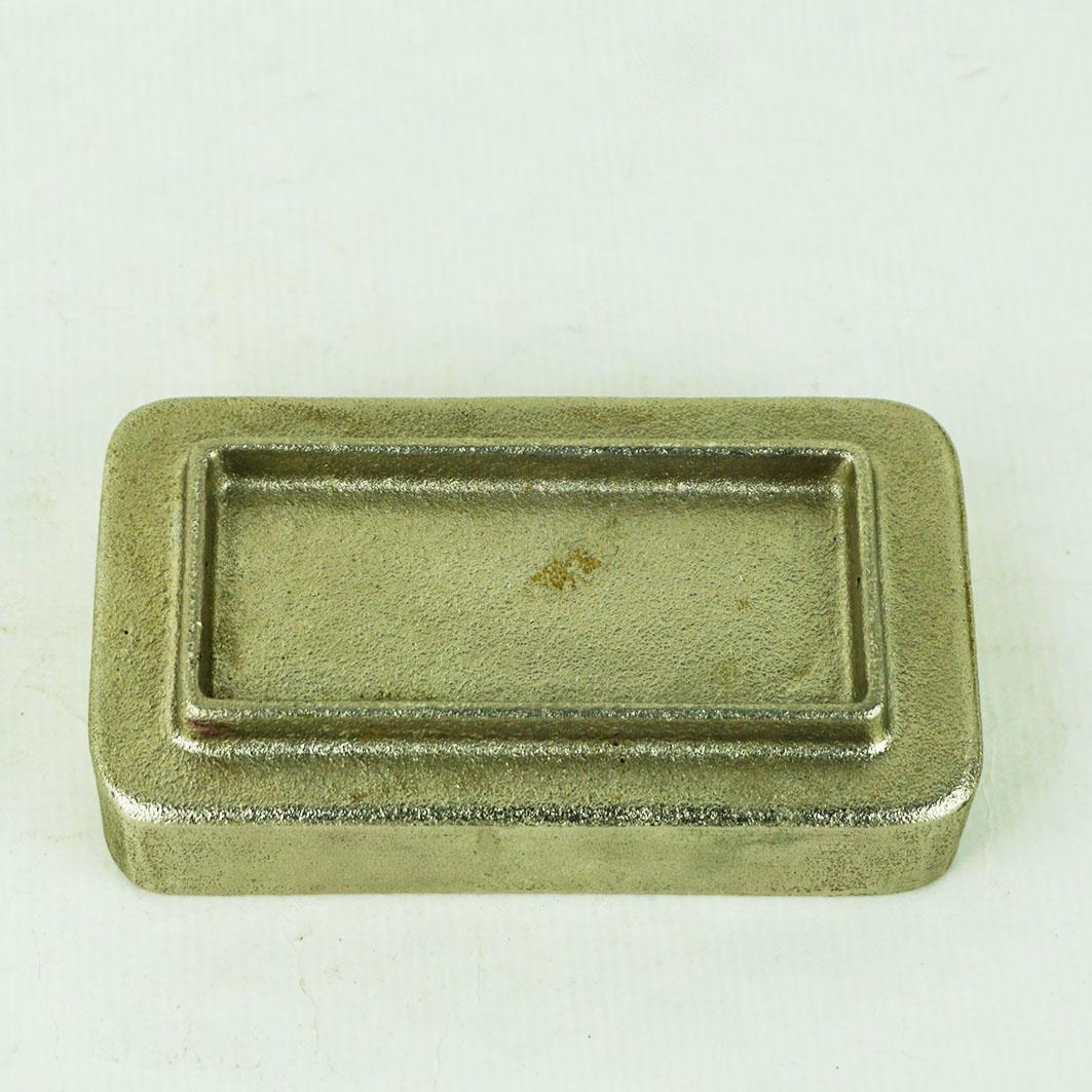 Austrian Midcentury Steel Ashtray LOVE by Carl Auböck Vienna 3