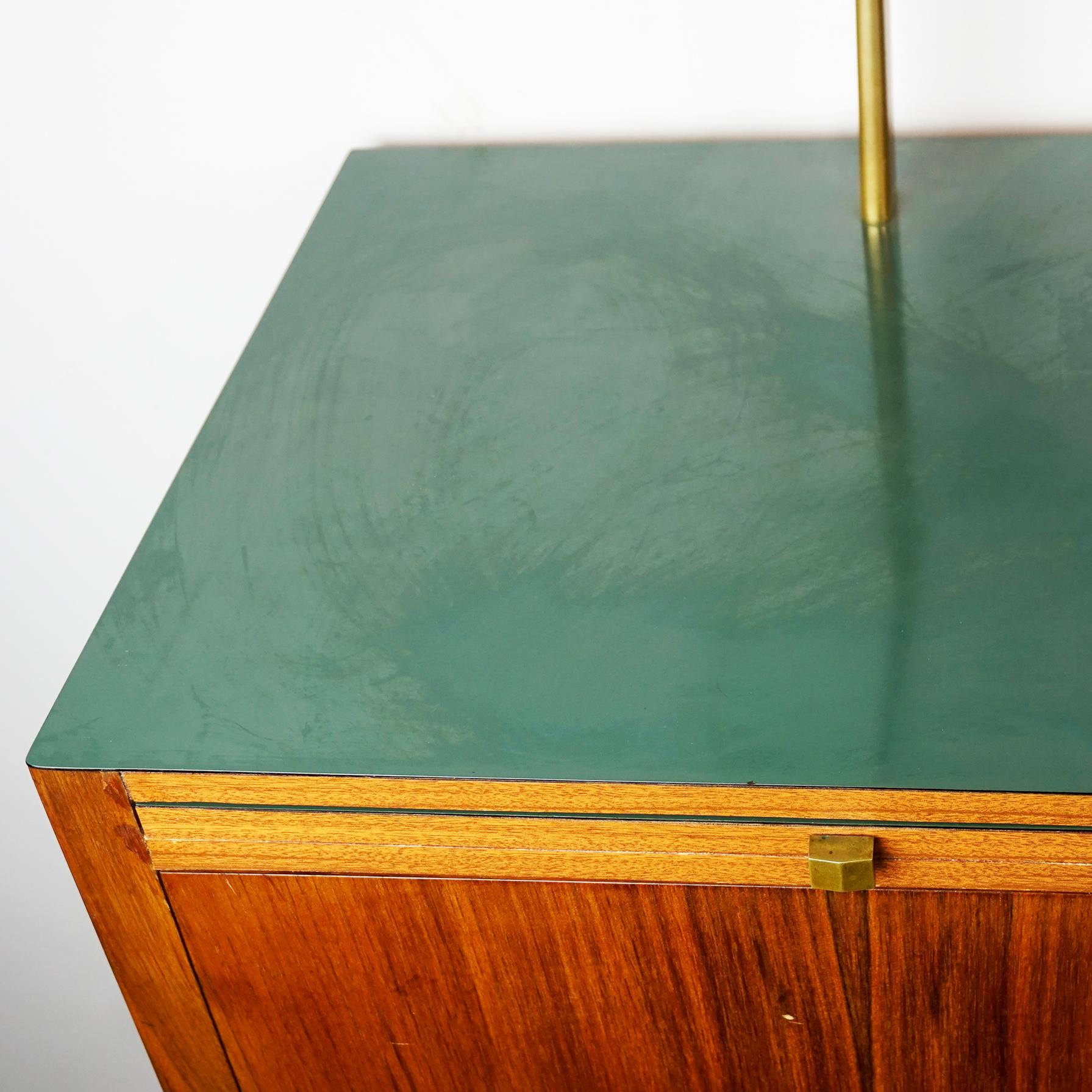 Austrian Midcentury Walnut and Brass Credenza by Oswald Haerdtl 12