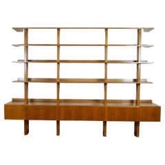 Austrian Midcentury Walnut Book Shelf by Oswald Haerdtl