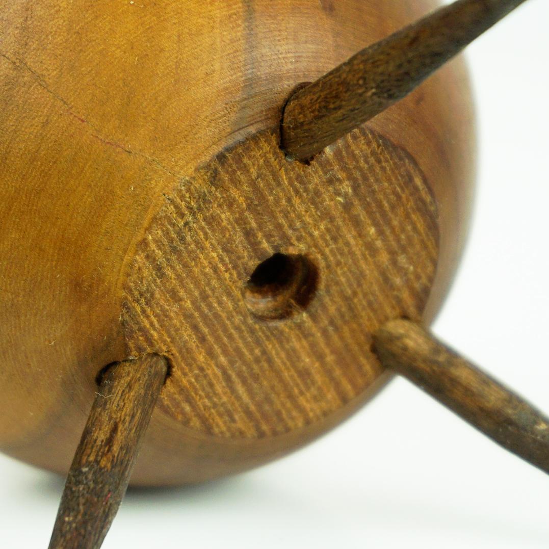 Austrian Midcentury Walnut Candleholder by Carl Auböck For Sale 5