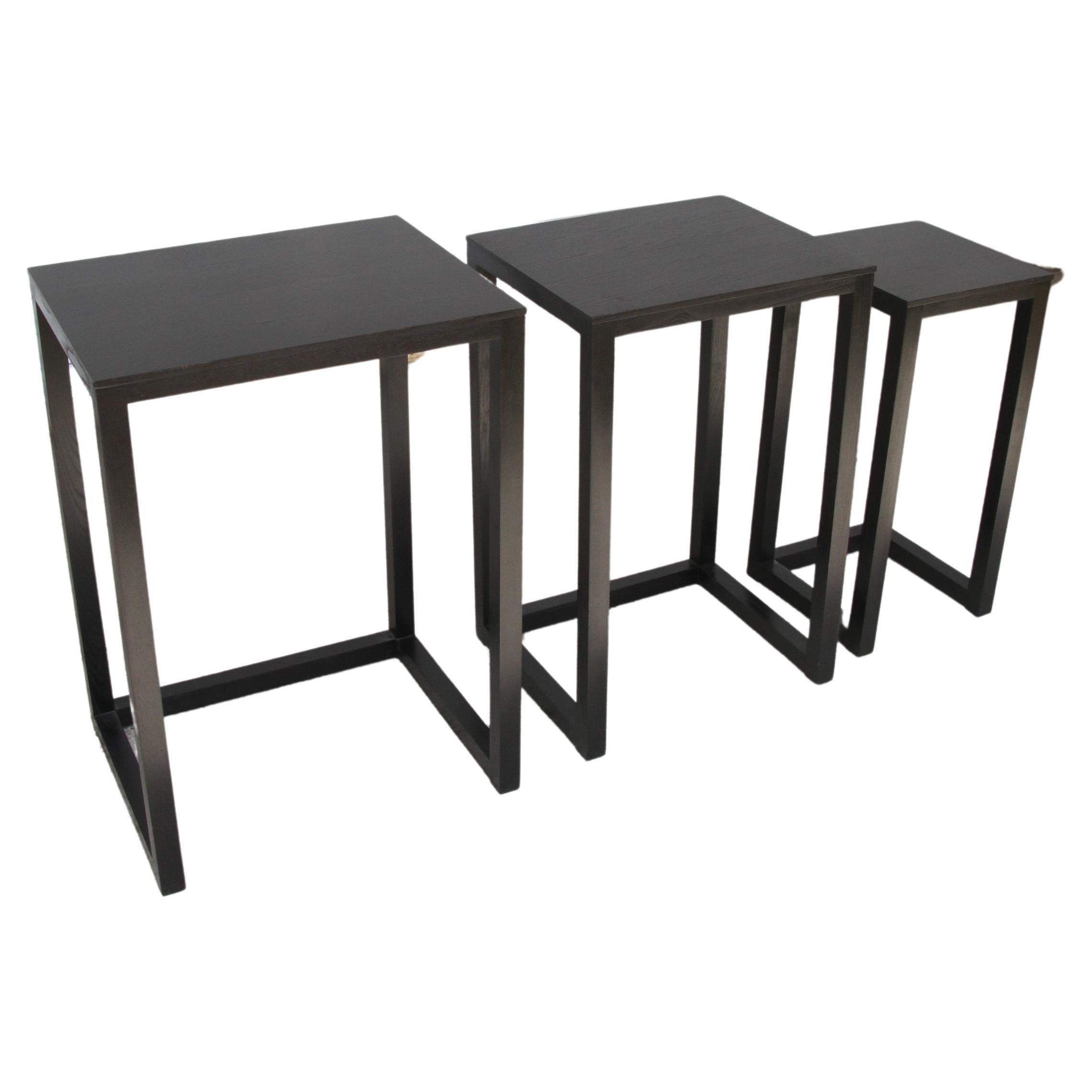 Josef Hoffman Ebonisierte Etagere Tische