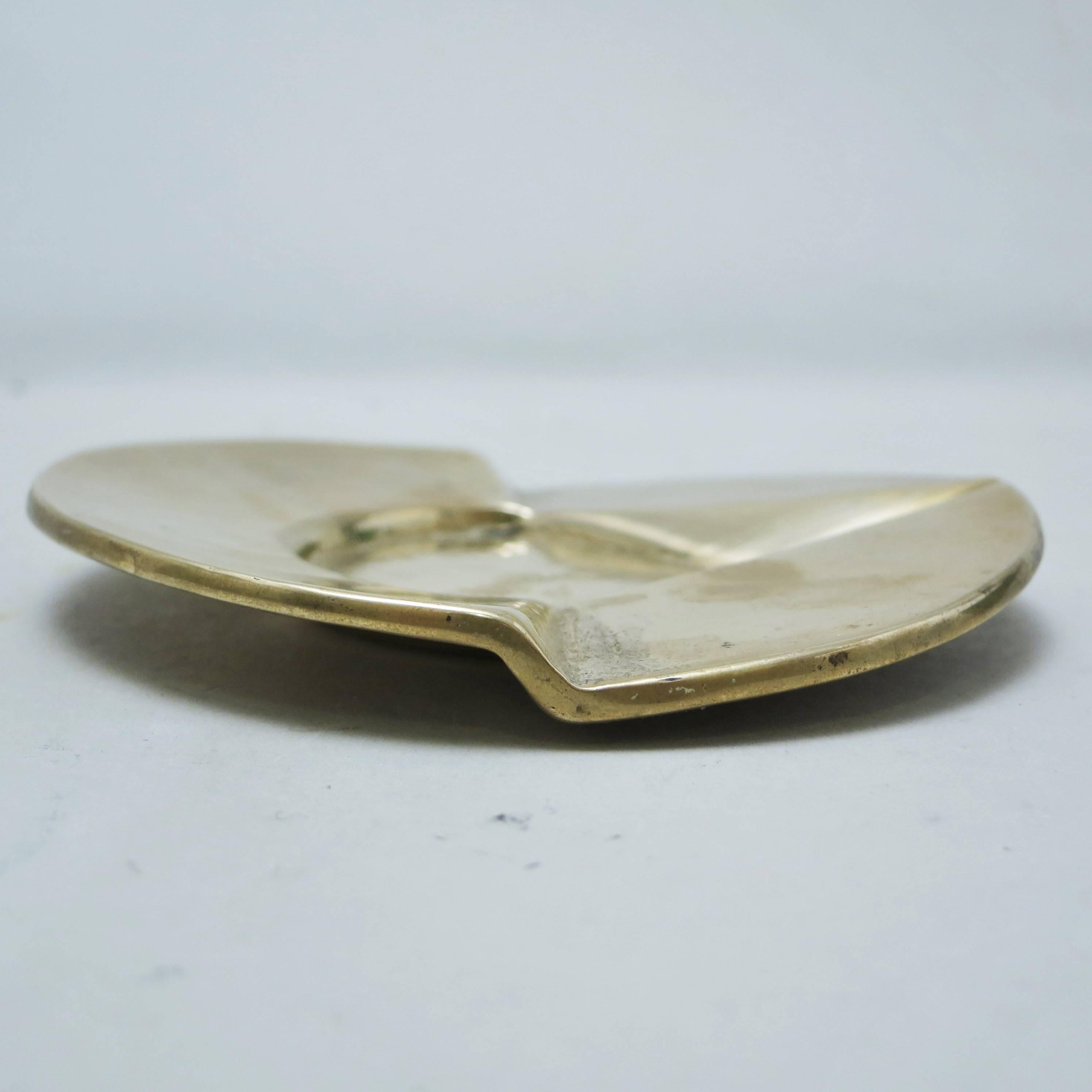 European Austrian Modernist Bronze Ashtray