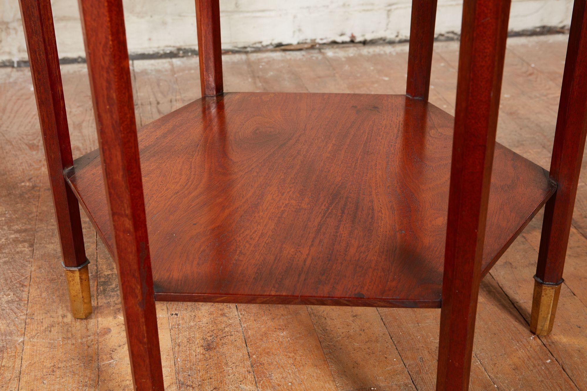 Early 20th Century Austrian Modernist Mahogany Table For Sale