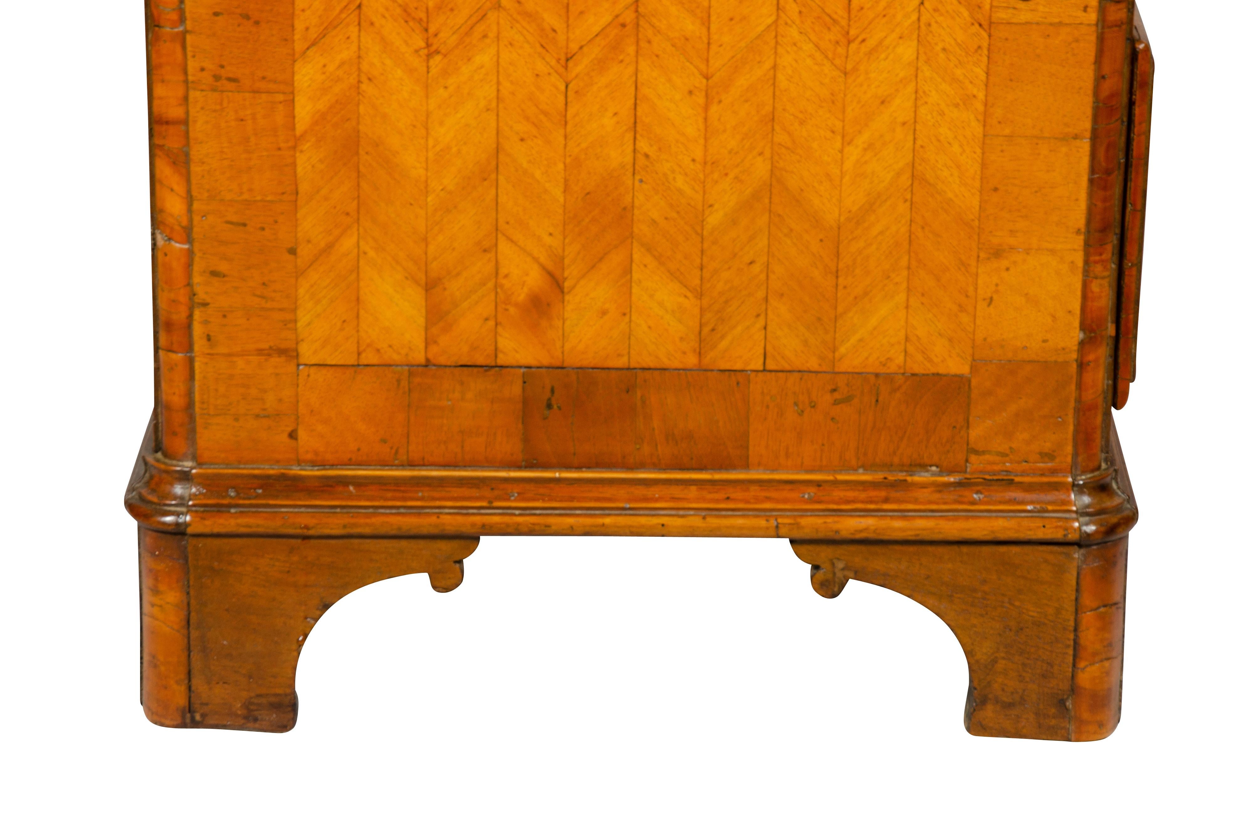 Austrian Neoclassic Parquetry Pedestal Desk For Sale 6