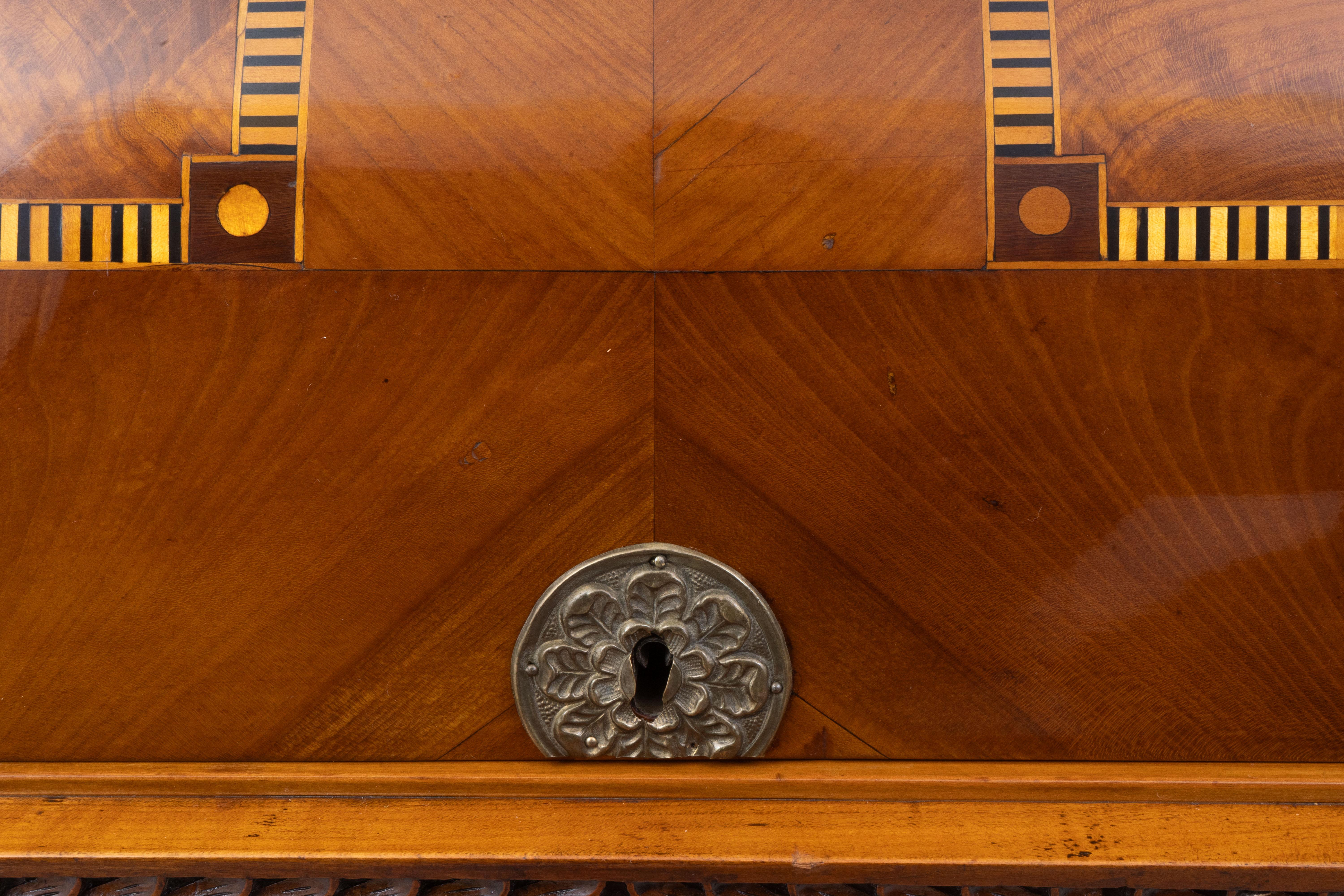 Austrian Neoclassical Cylinder Roll-Top Desk For Sale 5