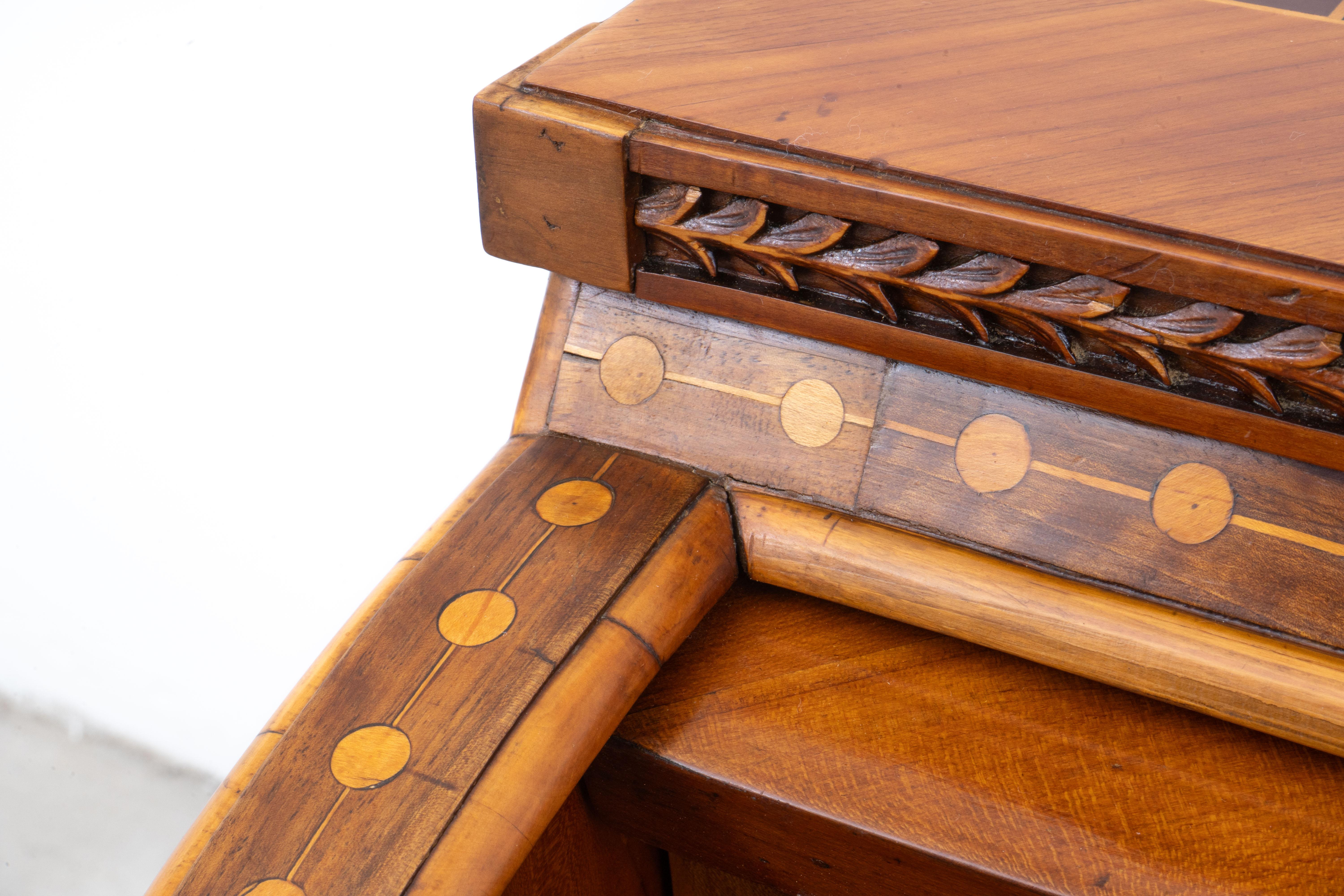 Austrian Neoclassical Cylinder Roll-Top Desk For Sale 14