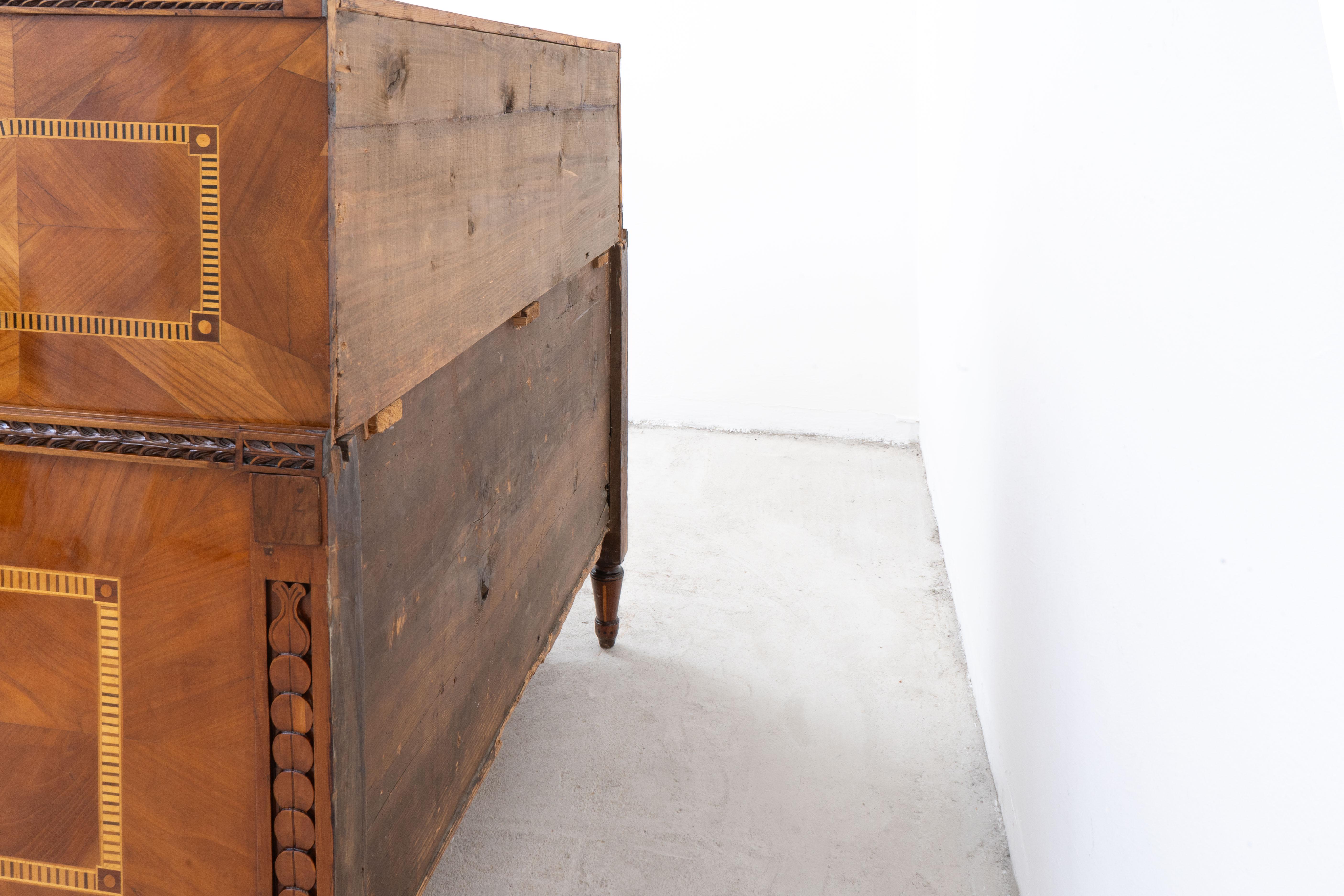 Austrian Neoclassical Cylinder Roll-Top Desk For Sale 1