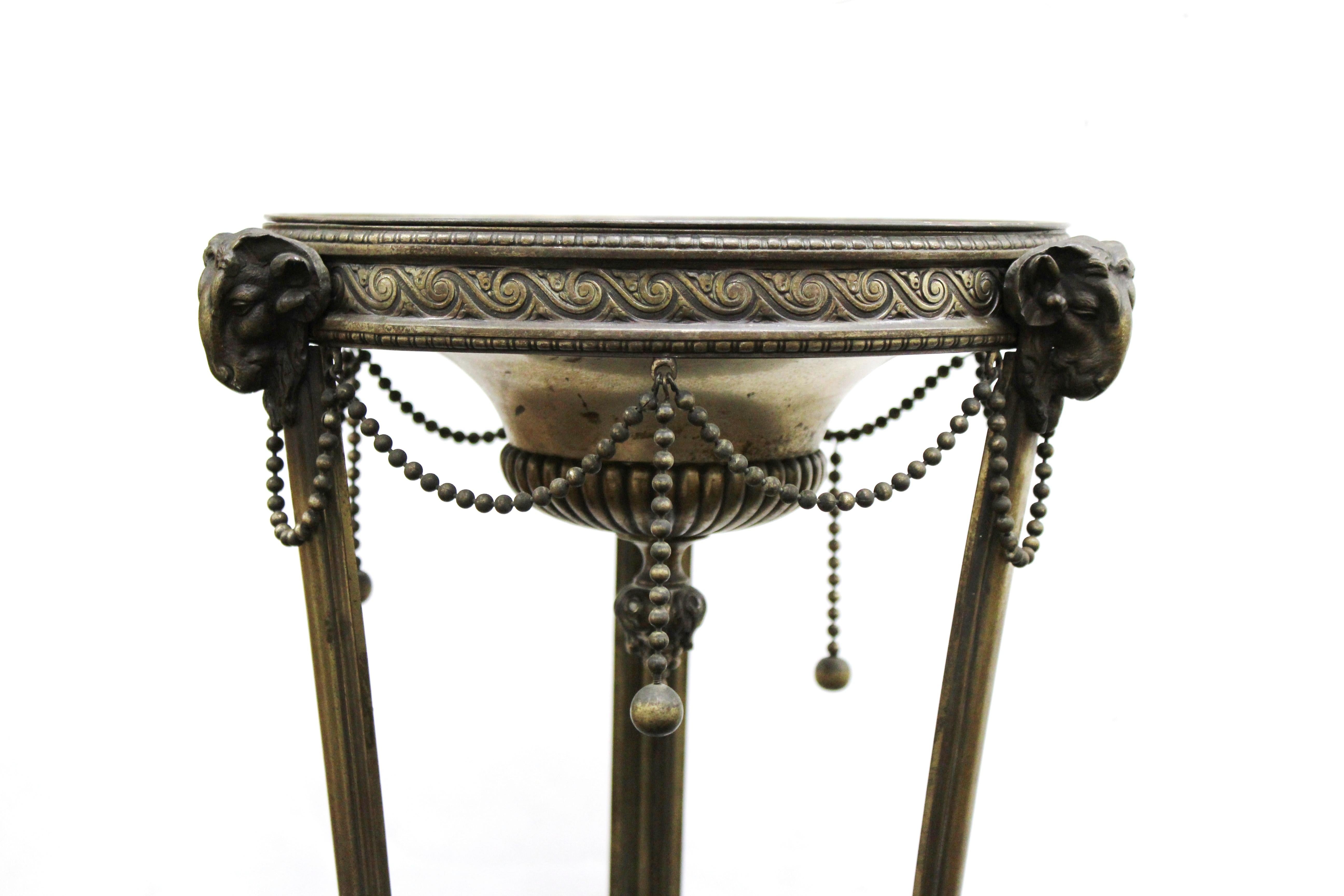 Late 19th Century Austrian Neoclassical Revival Monumental Bronze Torcheres