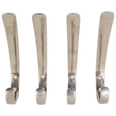 Austrian Nickel Wall Hooks by Hertha Baller, circa 1950s