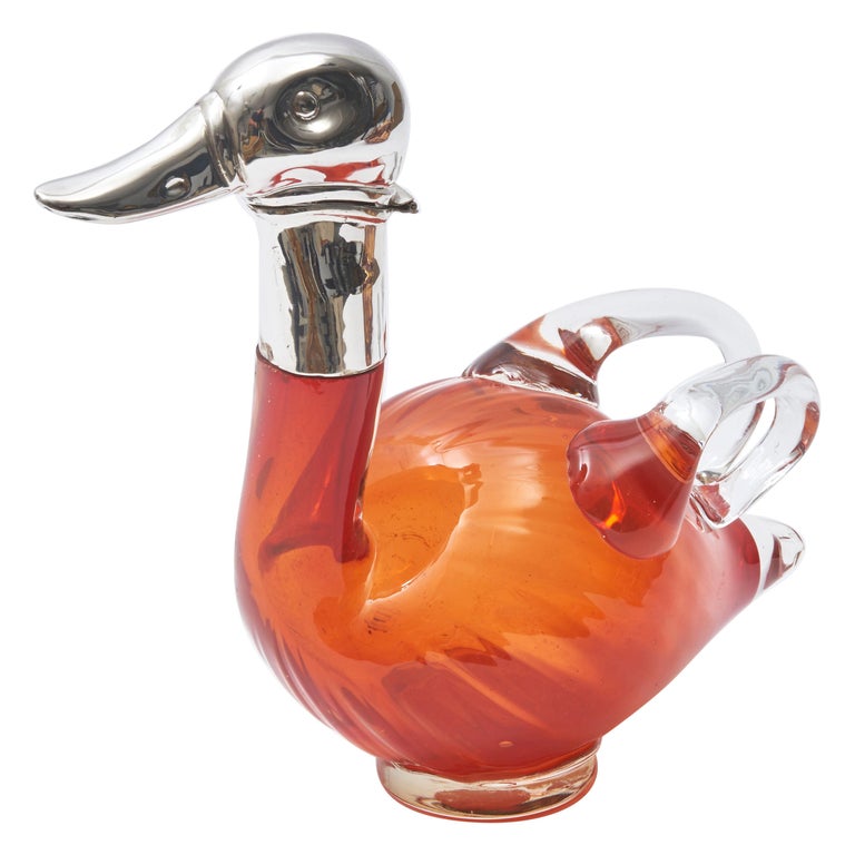 Glass Silver Duck Decanter Glass Designs