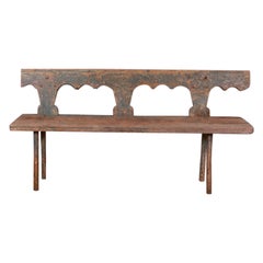 Austrian Original Painted Bench