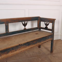 Austrian Original Painted Settle