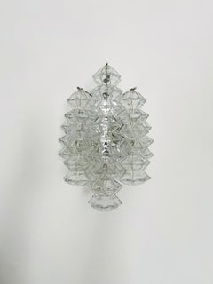 Austrian Pagoda Wandleuchte aus Eisglas von J.T. Kalmar