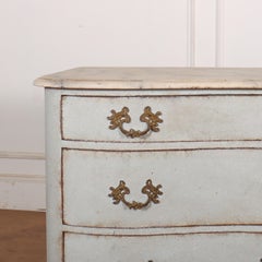 Austrian Painted Serpentine Commode