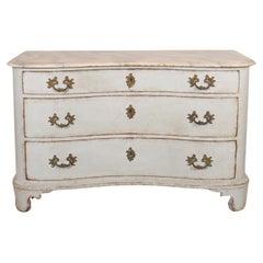 Austrian Painted Serpentine Commode