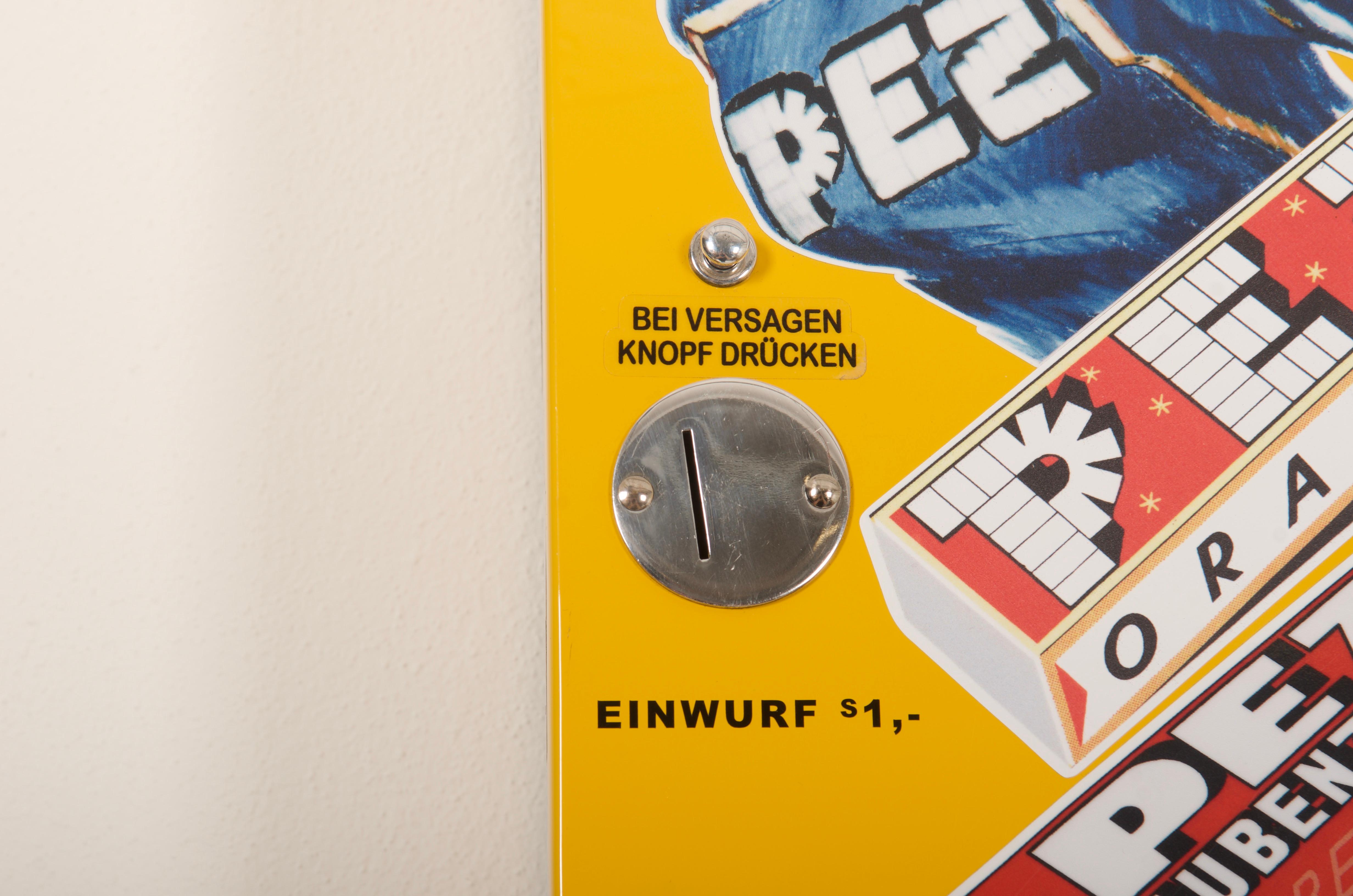 Lacquered Austrian Pez Vending Machine For Sale