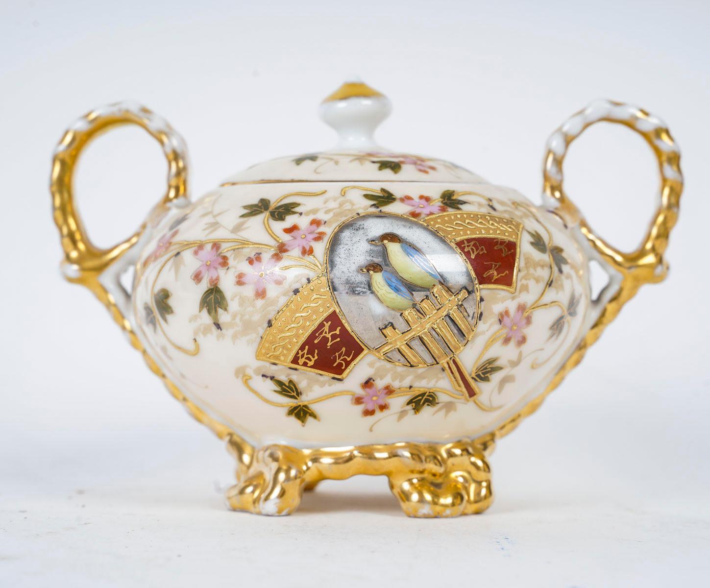 Service à café en porcelaine autrichienne, XIXe siècle, période Napoléon III en vente 1