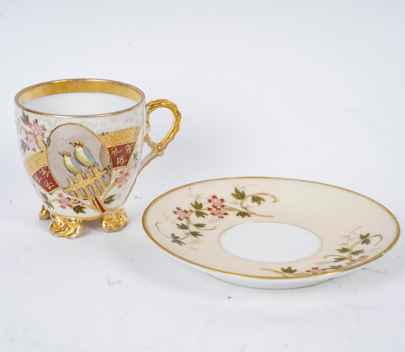 Service à café en porcelaine autrichienne, XIXe siècle, période Napoléon III en vente 3