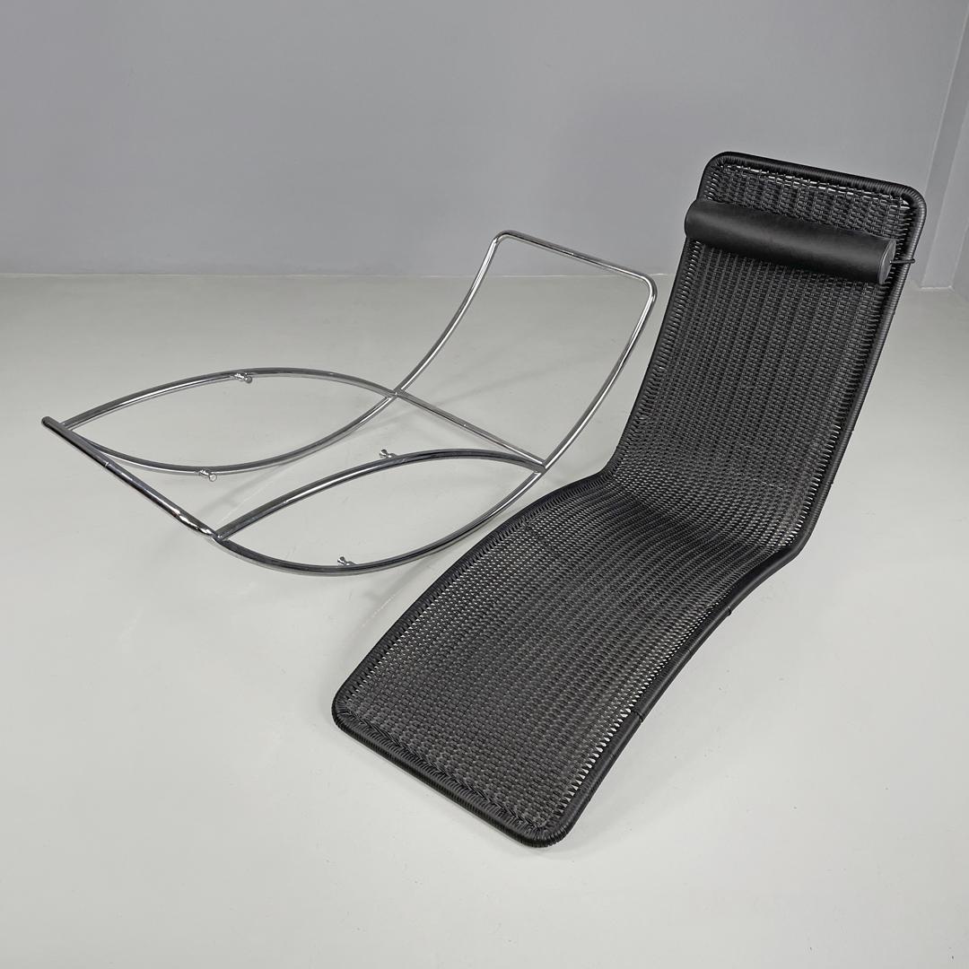 Chaise longue noire post-moderne autrichienne S 828 de Torben Skov pour Thonet, années 1980 en vente 4