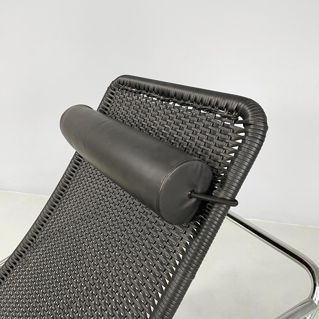 Chaise longue noire post-moderne autrichienne S 828 de Torben Skov pour Thonet, années 1980 en vente 6