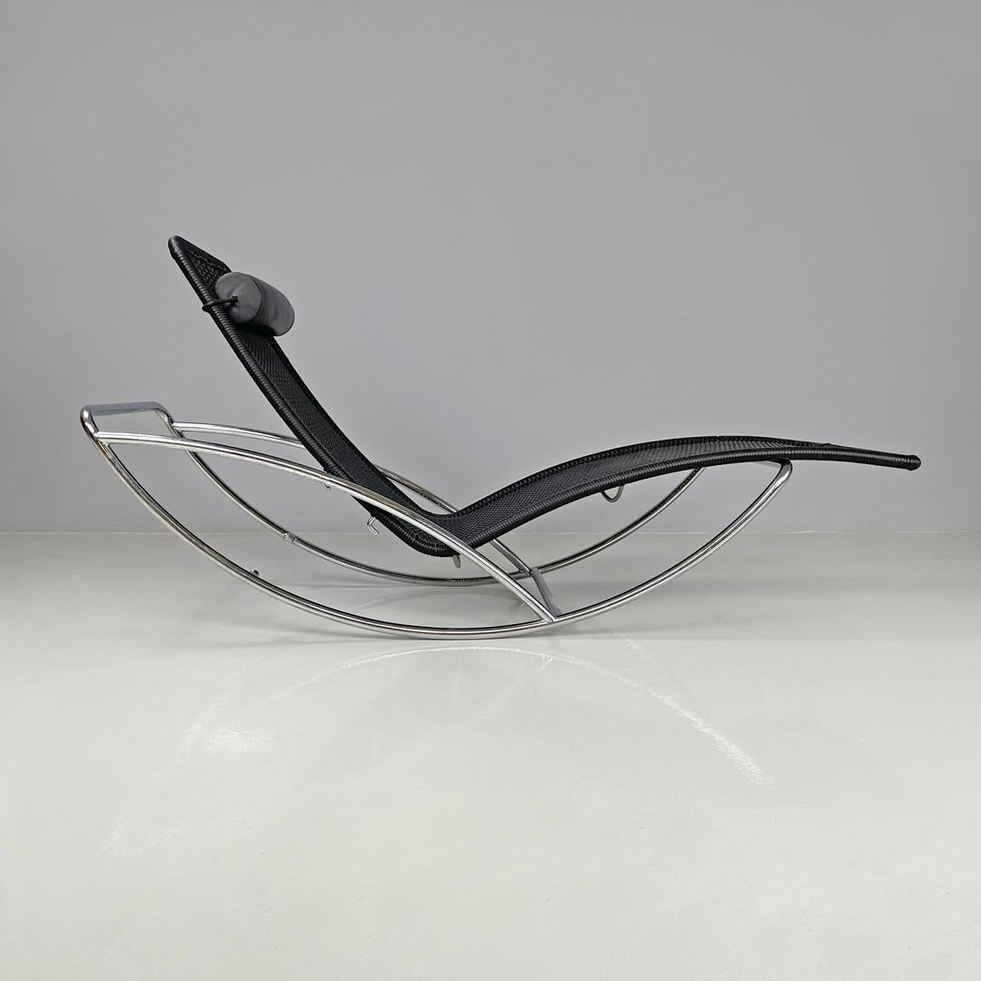 Chaise longue noire post-moderne autrichienne S 828 de Torben Skov pour Thonet, années 1980 en vente 2