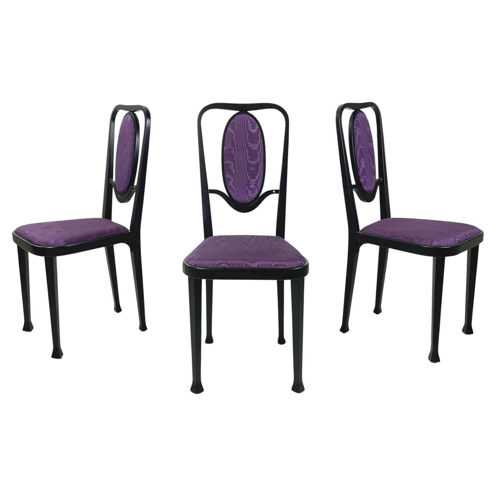 Sedie post-moderne austriache 411 di Marcel Kammerer per Thonet, anni '90