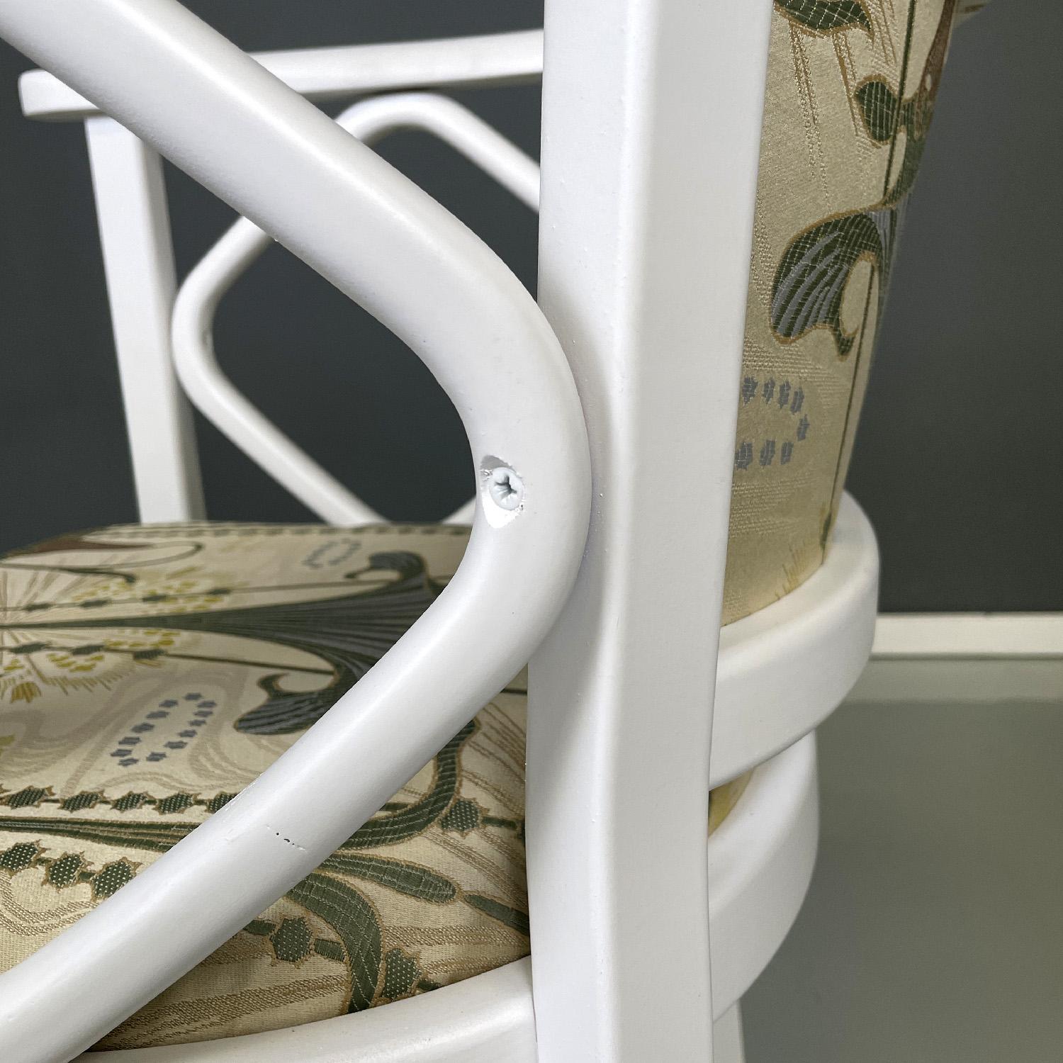 Sedie da vasca austriache postmoderne in legno bianco di Joseph Hoffmann per Thonet, anni '90 in vendita 5