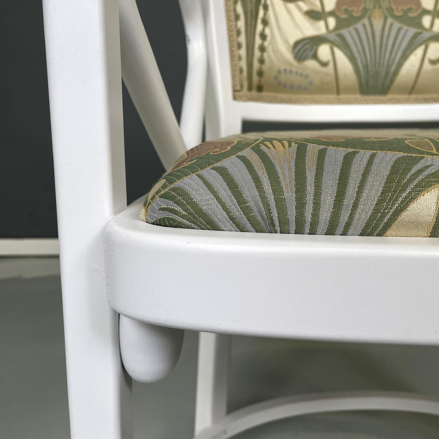 Sedie da vasca austriache postmoderne in legno bianco di Joseph Hoffmann per Thonet, anni '90 in vendita 1