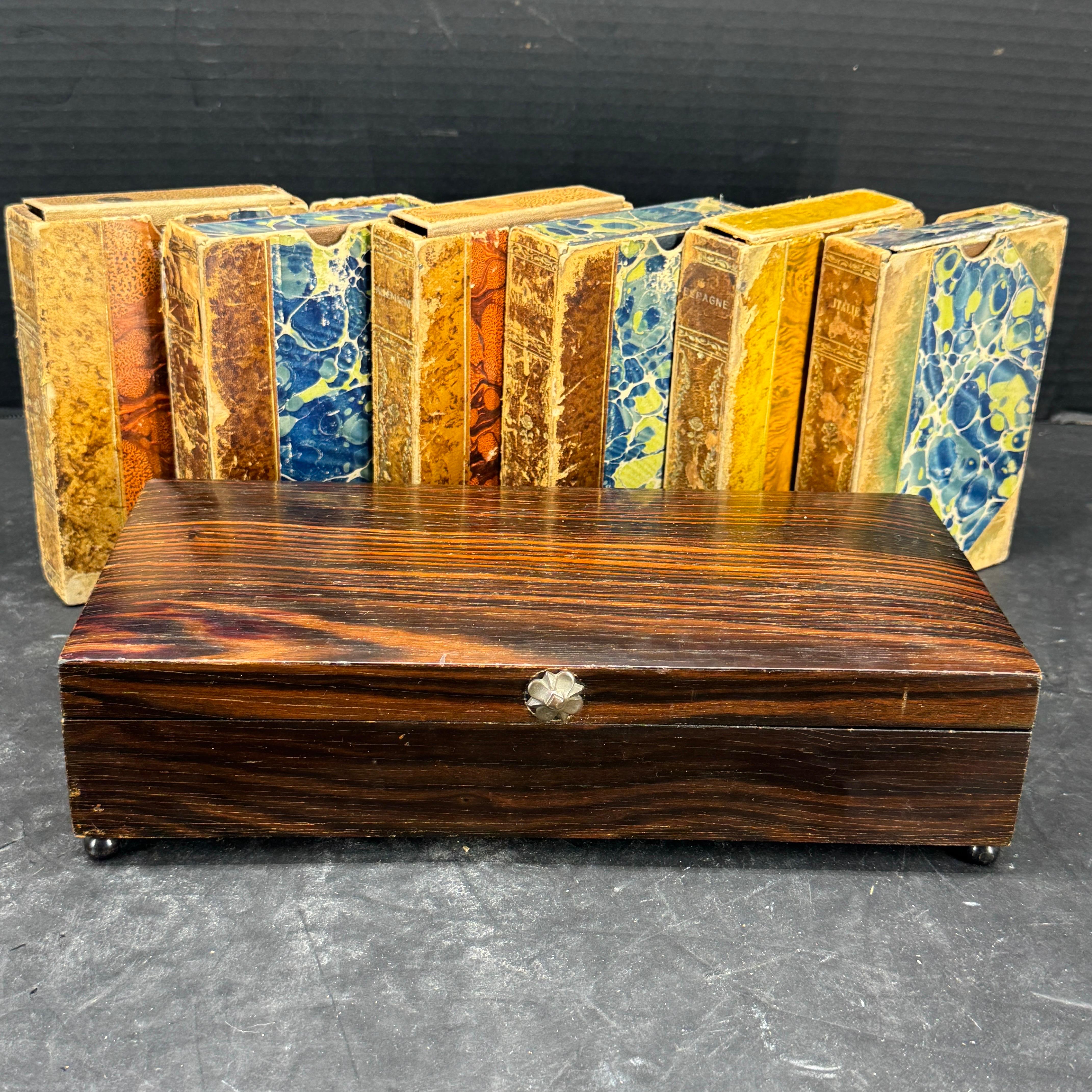 Austrian Rectangular Rosewood Trinket Jewelry Box For Sale 11