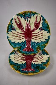 Austrian Schutz Cilli, Blansko Majolica Lobster Plate