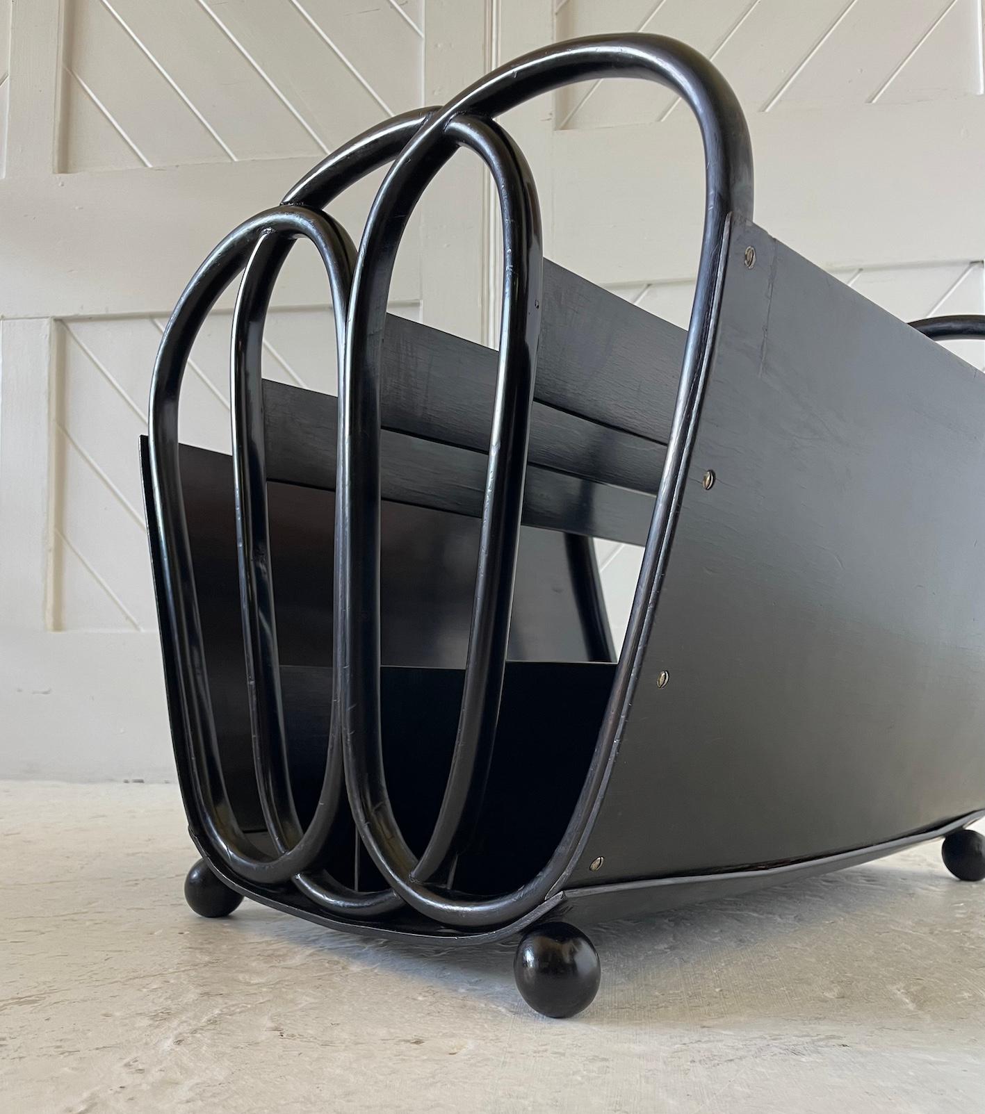 Polished Austrian Secession Magazine Rack By Koloman Moser For Sale