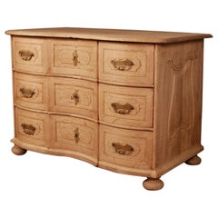 Austrian Serpentine Oak Commode