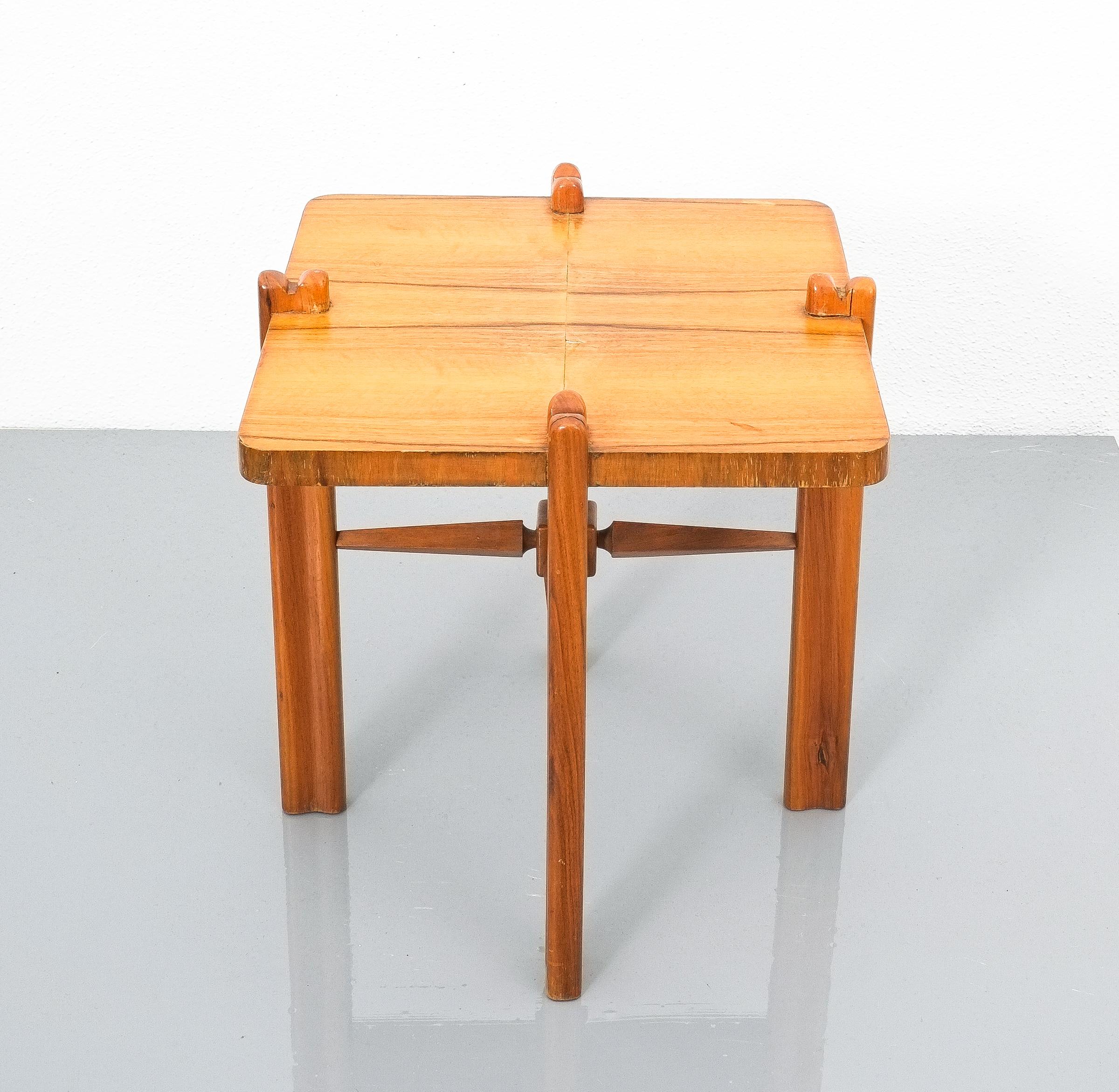 Hand-Crafted Mid Century Side Tables Walnut Wood Josef Frank, circa 1955 For Sale
