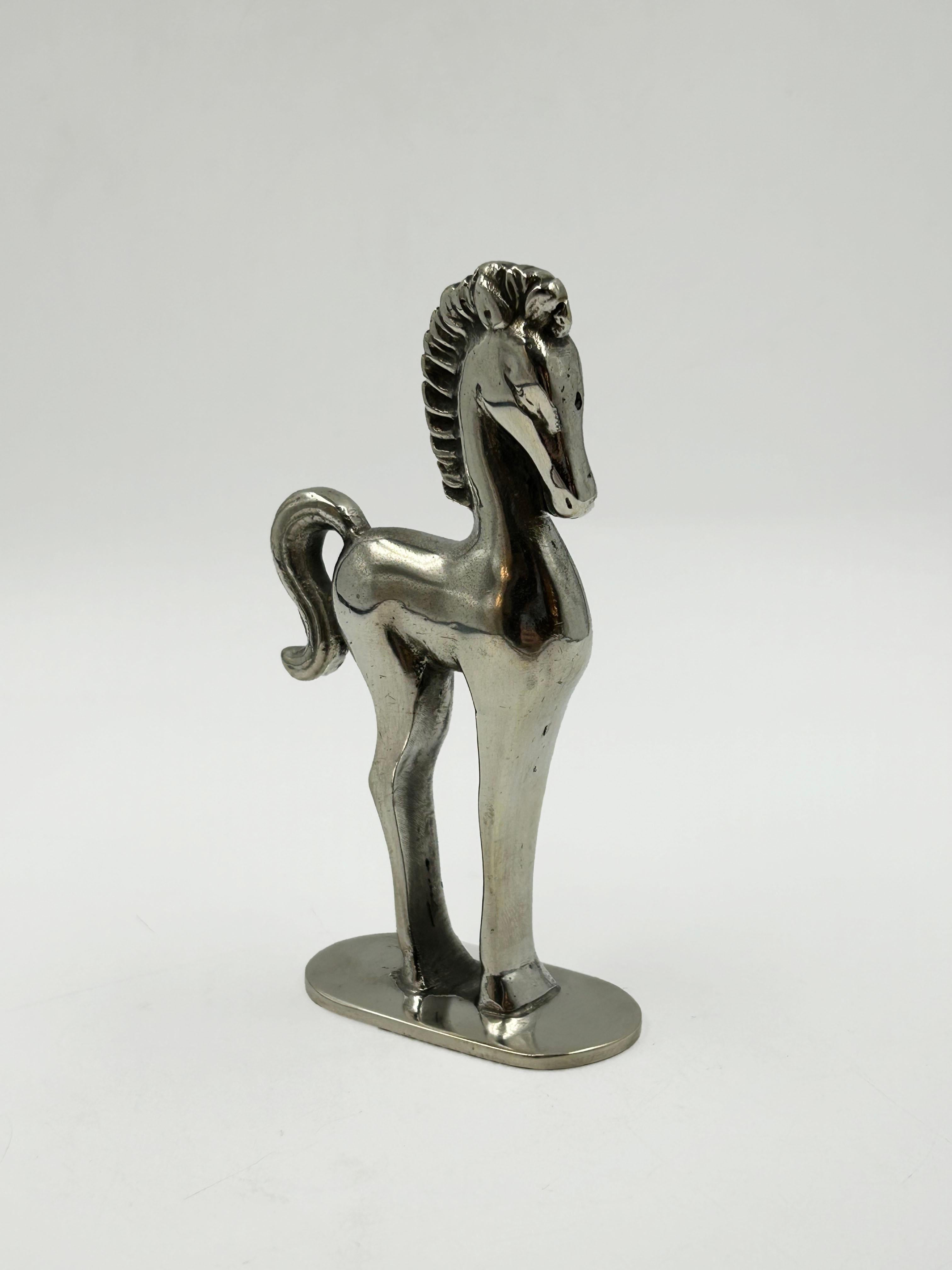 Figurine autrichienne Hagenauer plaquée argent Bon état - En vente à Autonomous City Buenos Aires, CABA